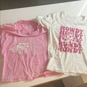 Cotton On Pink and White Short Sleeve Tee